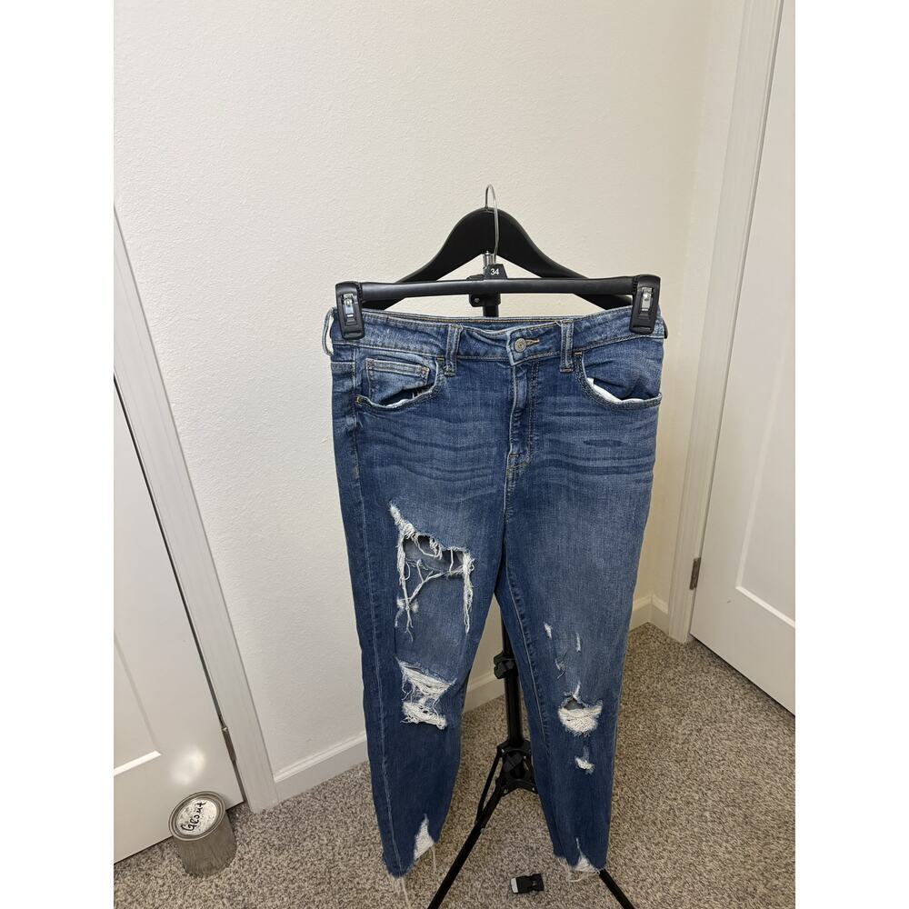 Willow & Root Ultra High Rise Mom Jeans Size 27‎ Distressed